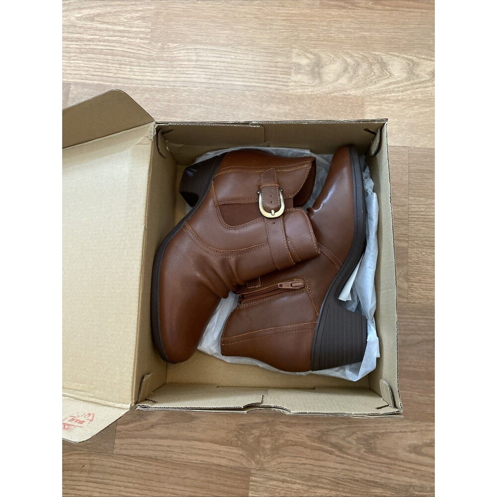 Clarks Womens Collection Emily 2 Belle Boots Tan Leather Size 5.5M NEW - Picture 5 of 14